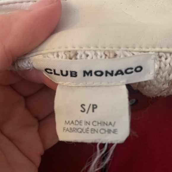 CREAM MOTO SWEATER JACKET BY CLUB MONACO - Picture 6 of 7